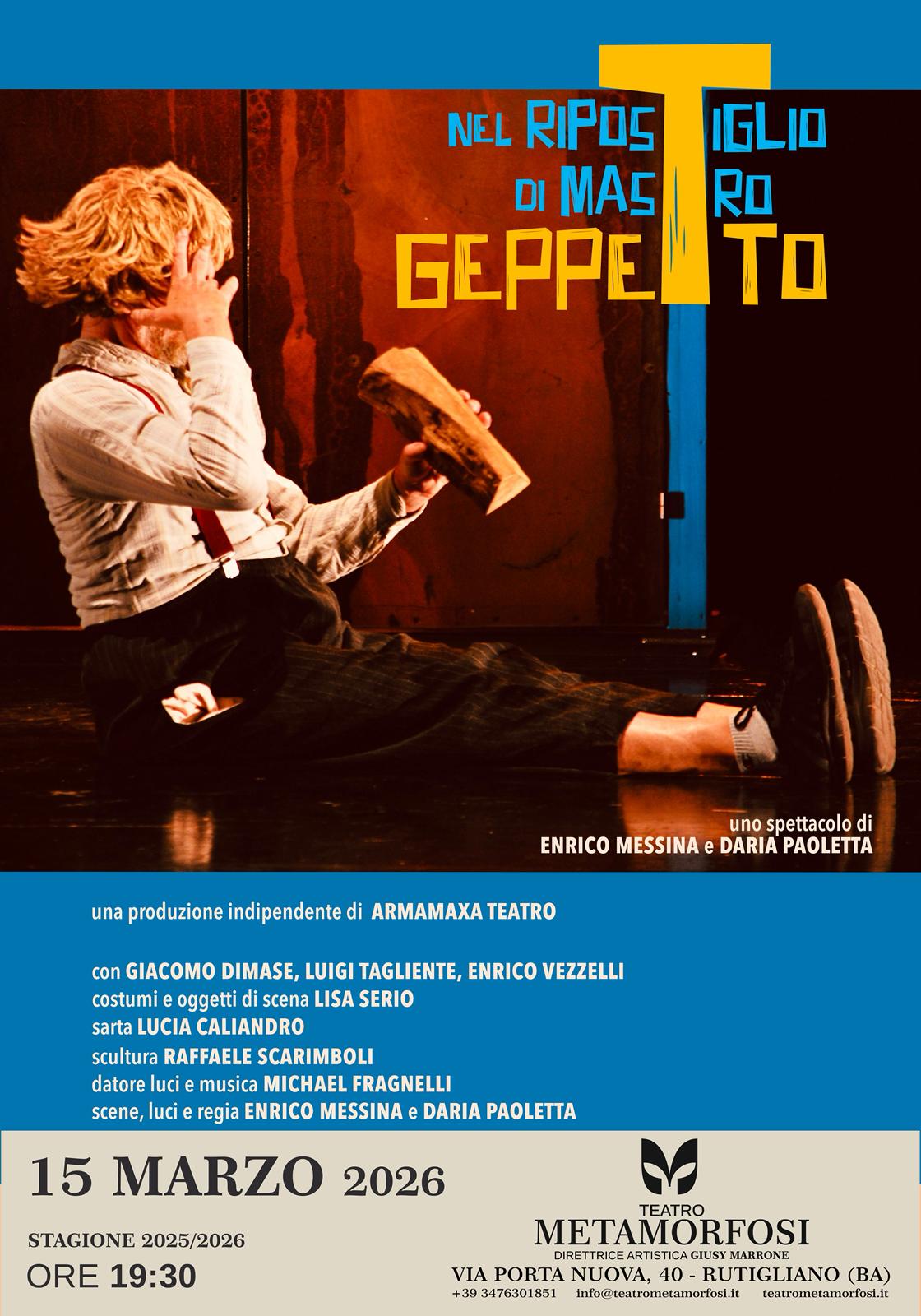 Locandina nel ripostiglio di mastro geppetto
