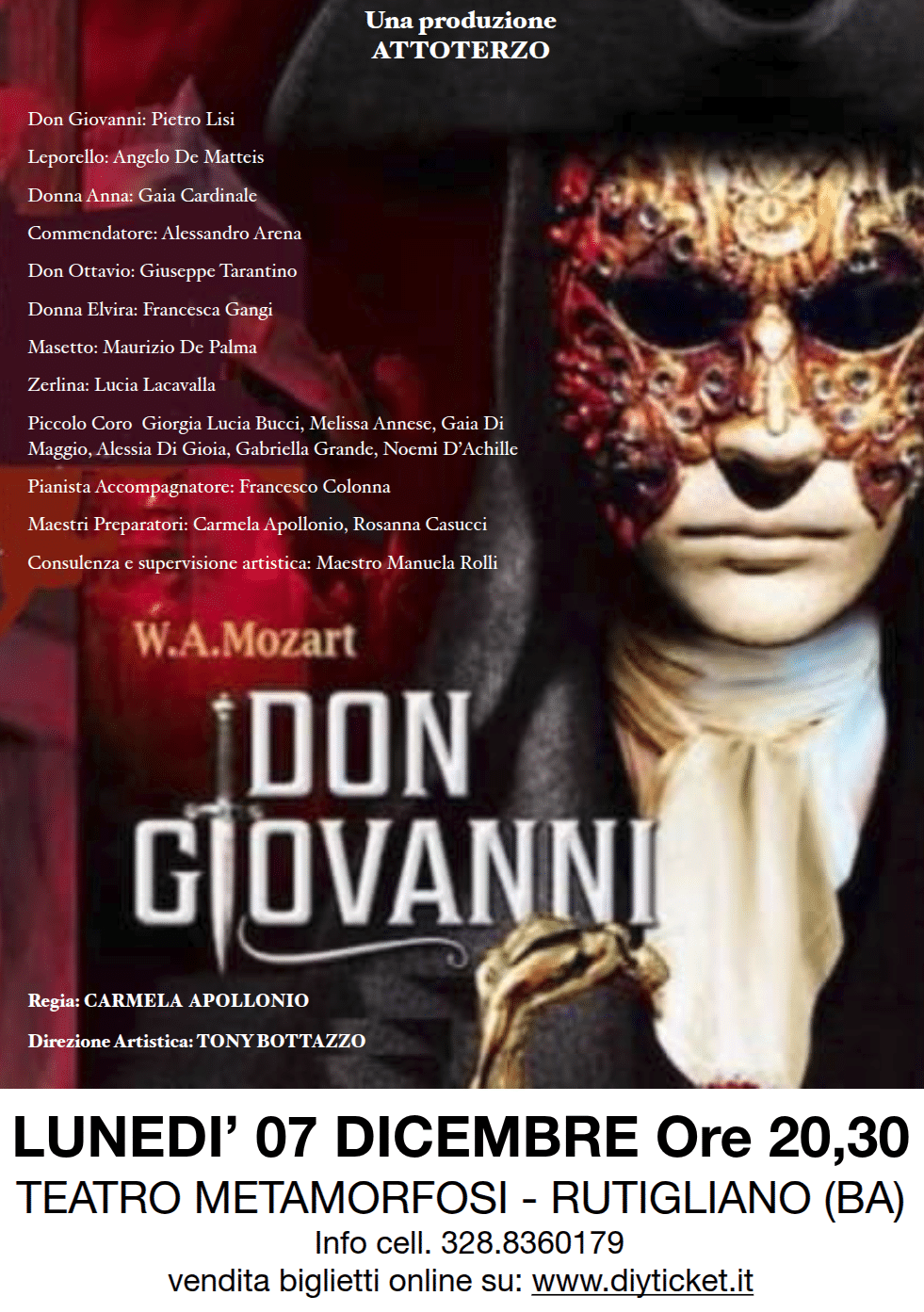 Locandina DON GIOVANNI DI W.A. MOZART